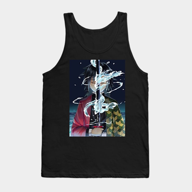 Water Breath Sword Giyu Tank Top by Valoka